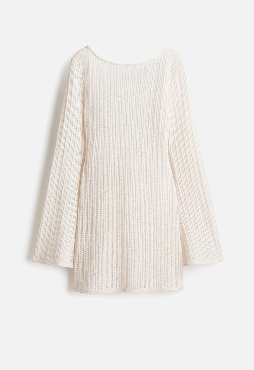 H&M - Boat-neck beach dress - white