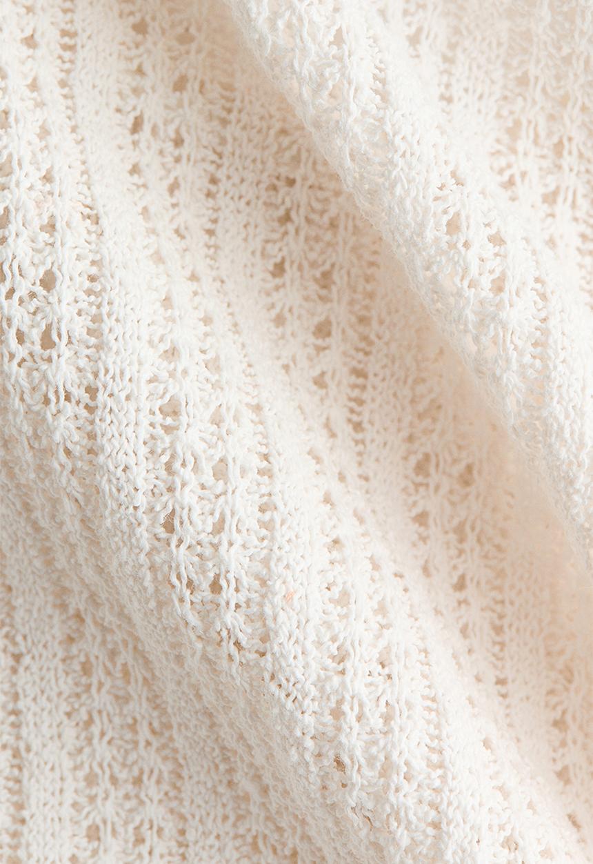 H&M - Boat-neck beach dress - white