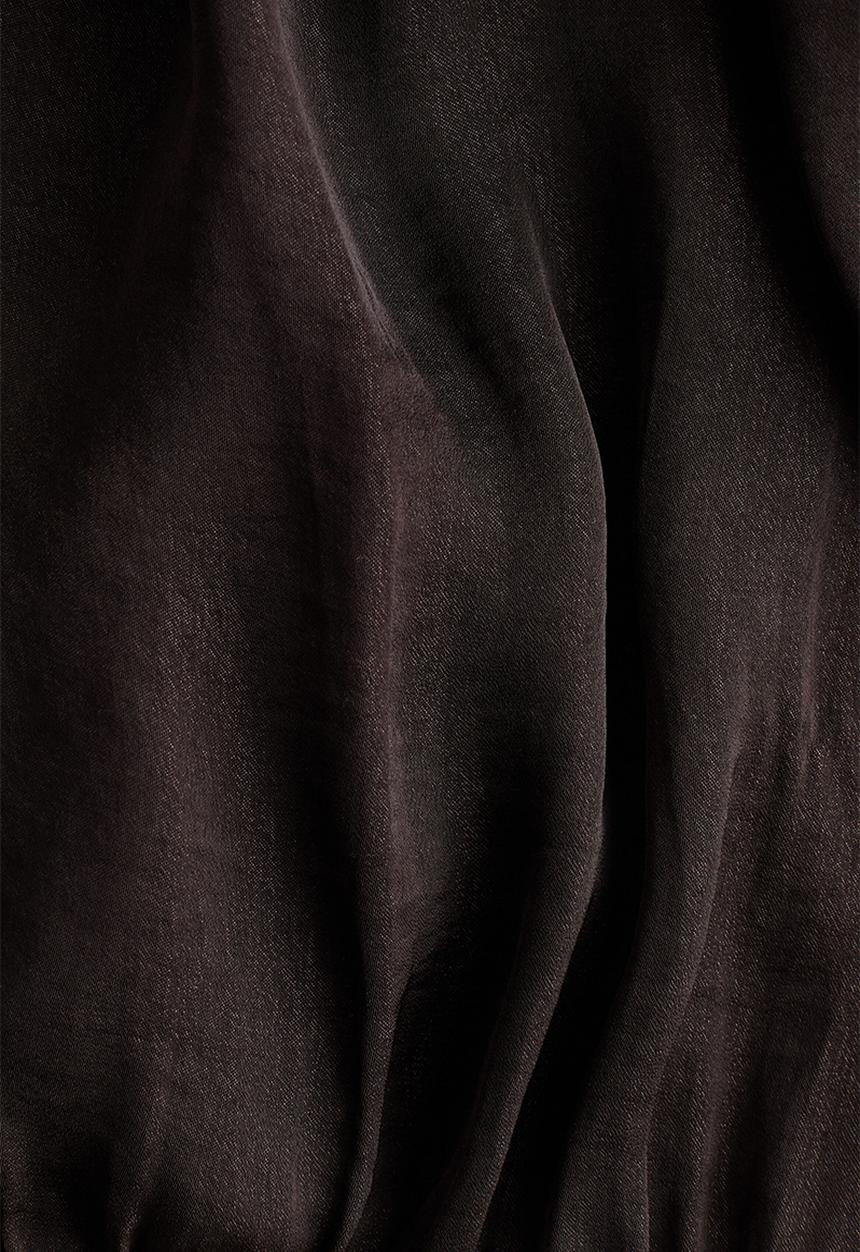 H&M - Balloon-sleeved blouse - dark brown
