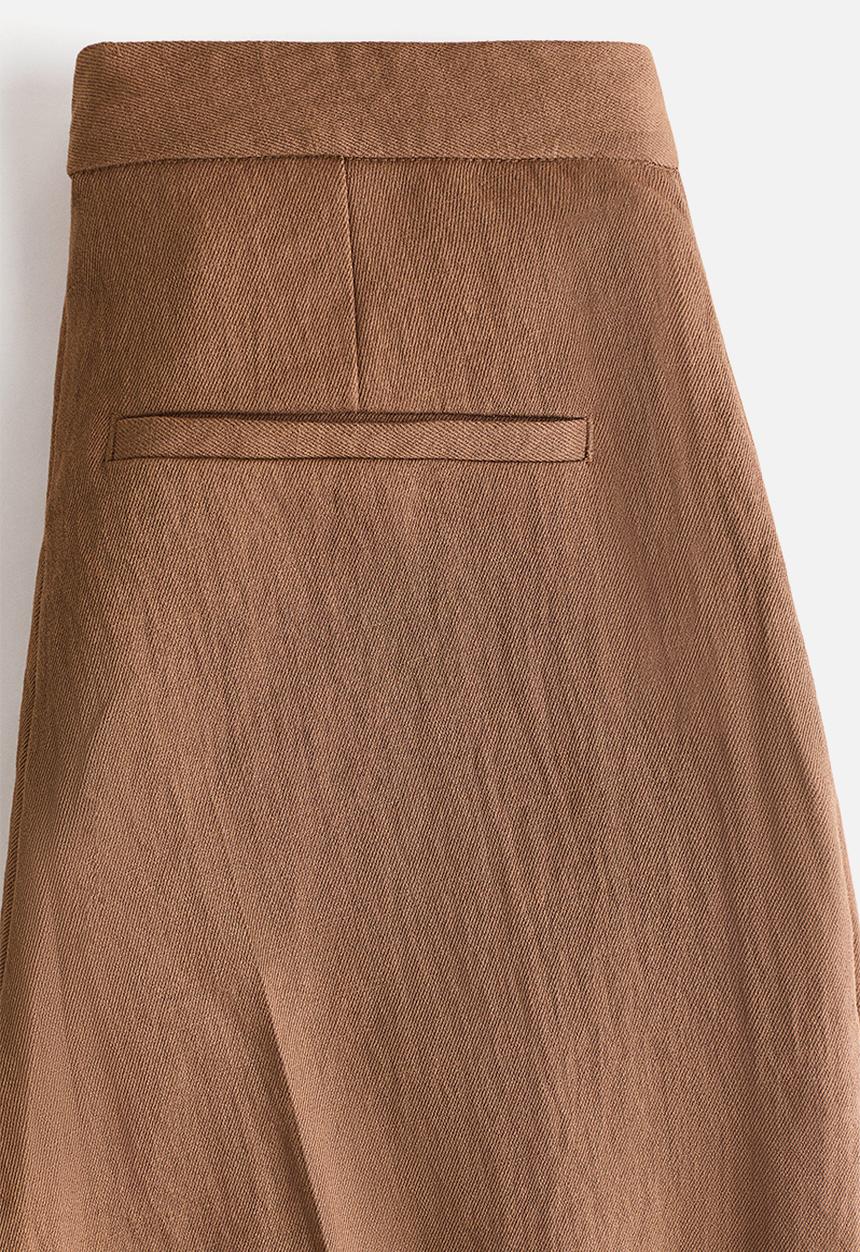H&M - Wide tailored trousers - brown