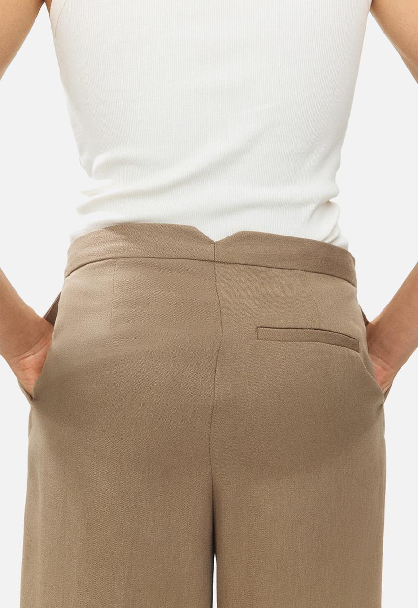 H&M - Wide tailored trousers - beige