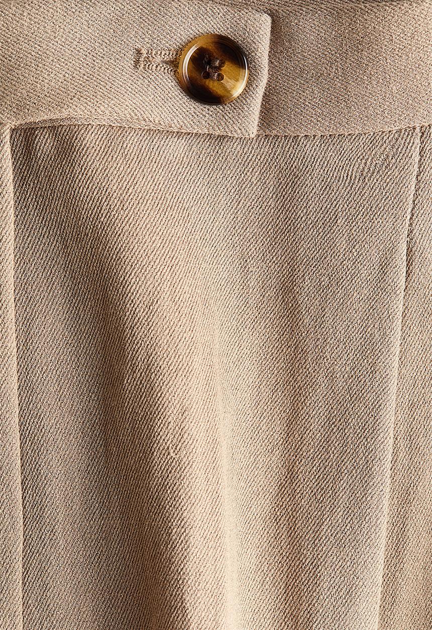 H&M - Wide tailored trousers - beige