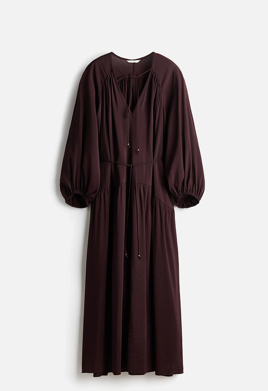 H&M - Oversized tunic dress - dark brown
