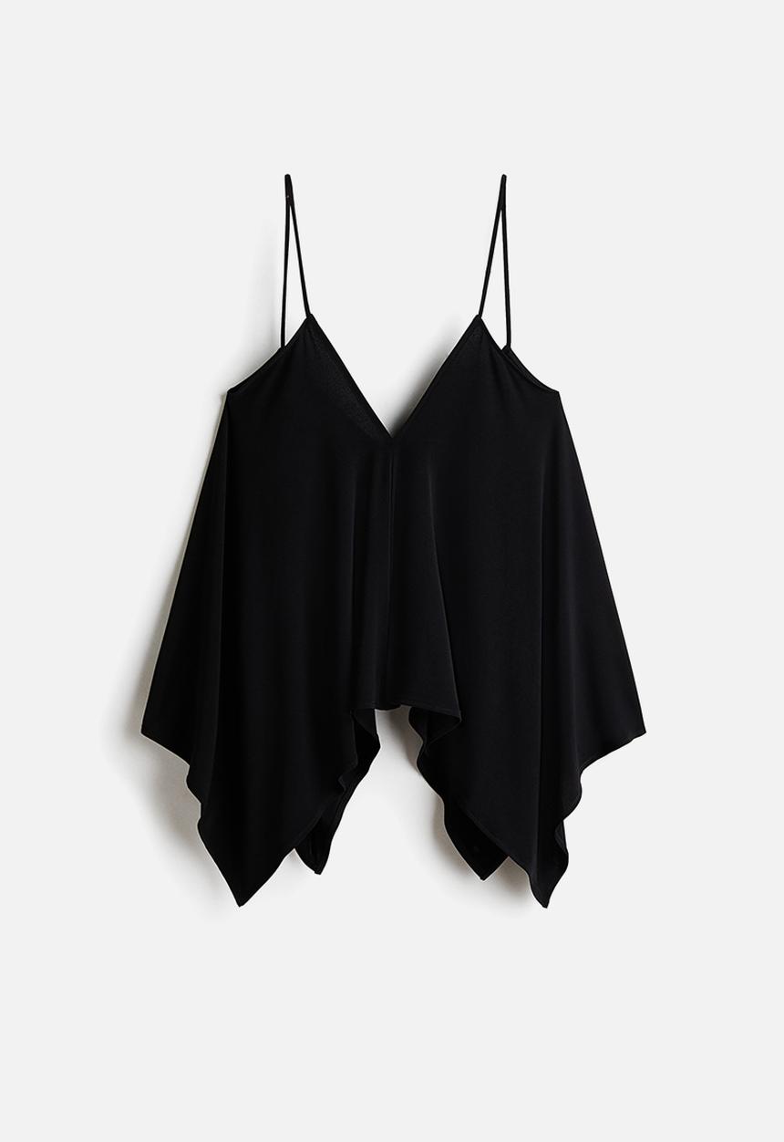 H&M - Loose-fit strappy top - black