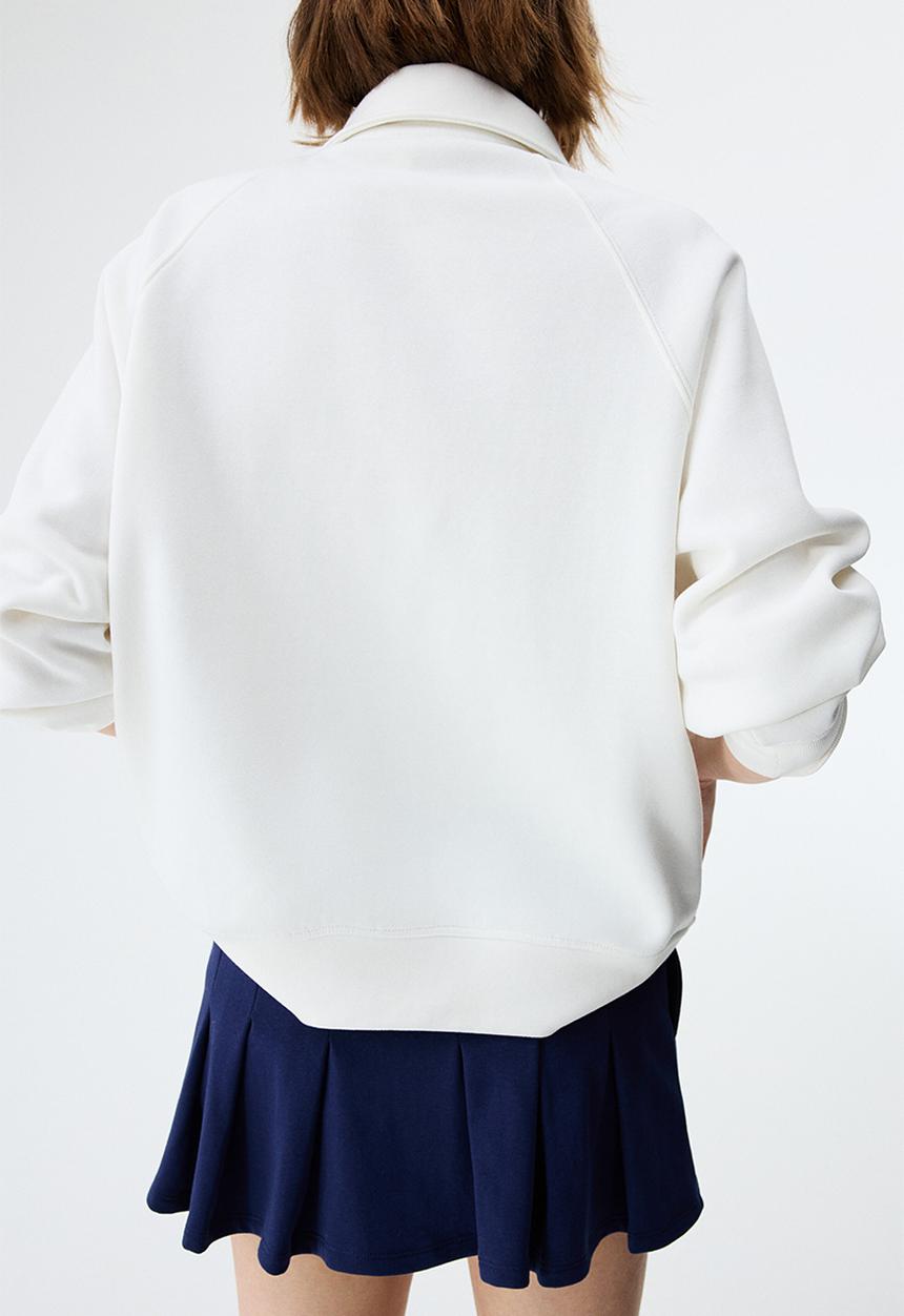 H&M - Pleat-detail sweatshirt skort - dark blue