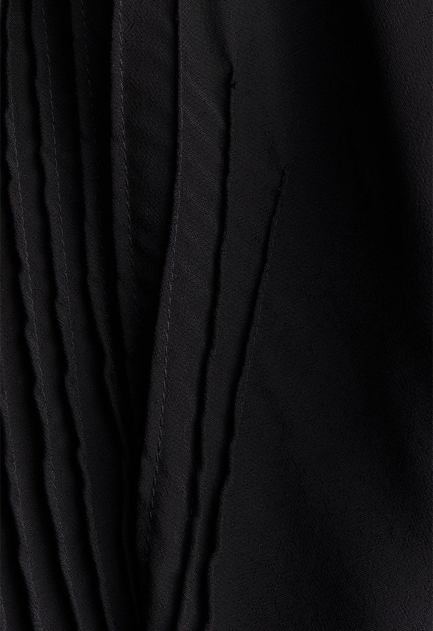 H&M - H&M Studio:  Layered cold shoulder top - black
