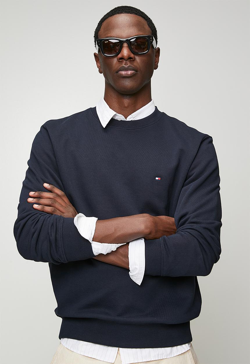 Tommy Hilfiger - Essential terry crewneck - desert sky