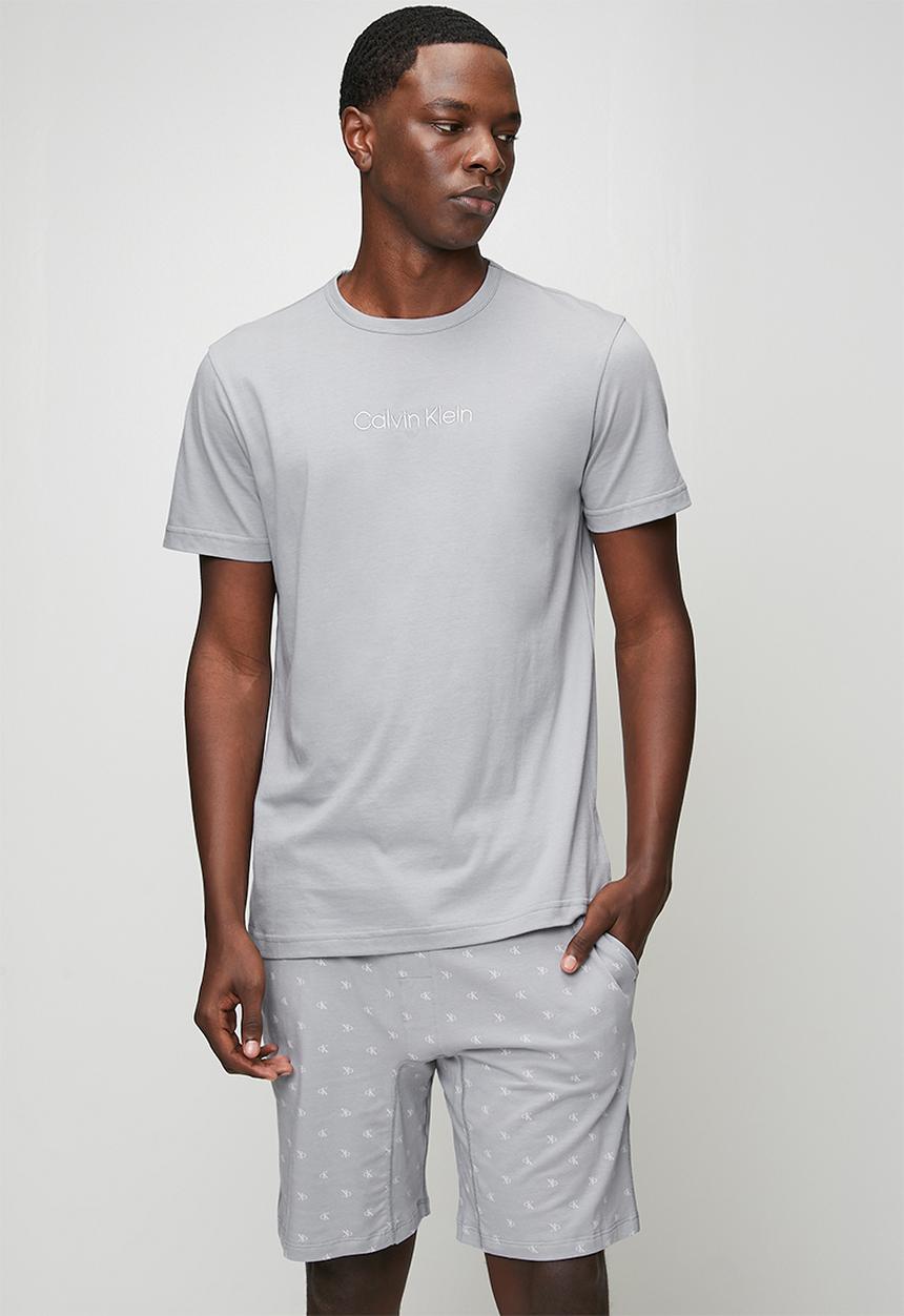 Calvin Klein - Short sleeve short set - misty grey top 