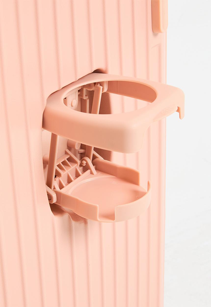 Pop Candy - Ribbed trolley bag - powder pink
