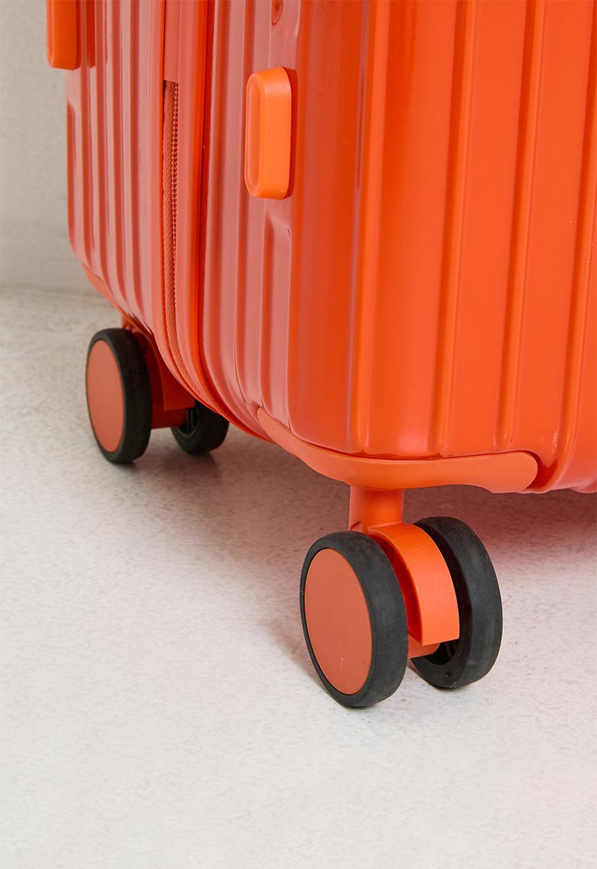 Pop Candy - Ribbed trolley bag - vibrant orange