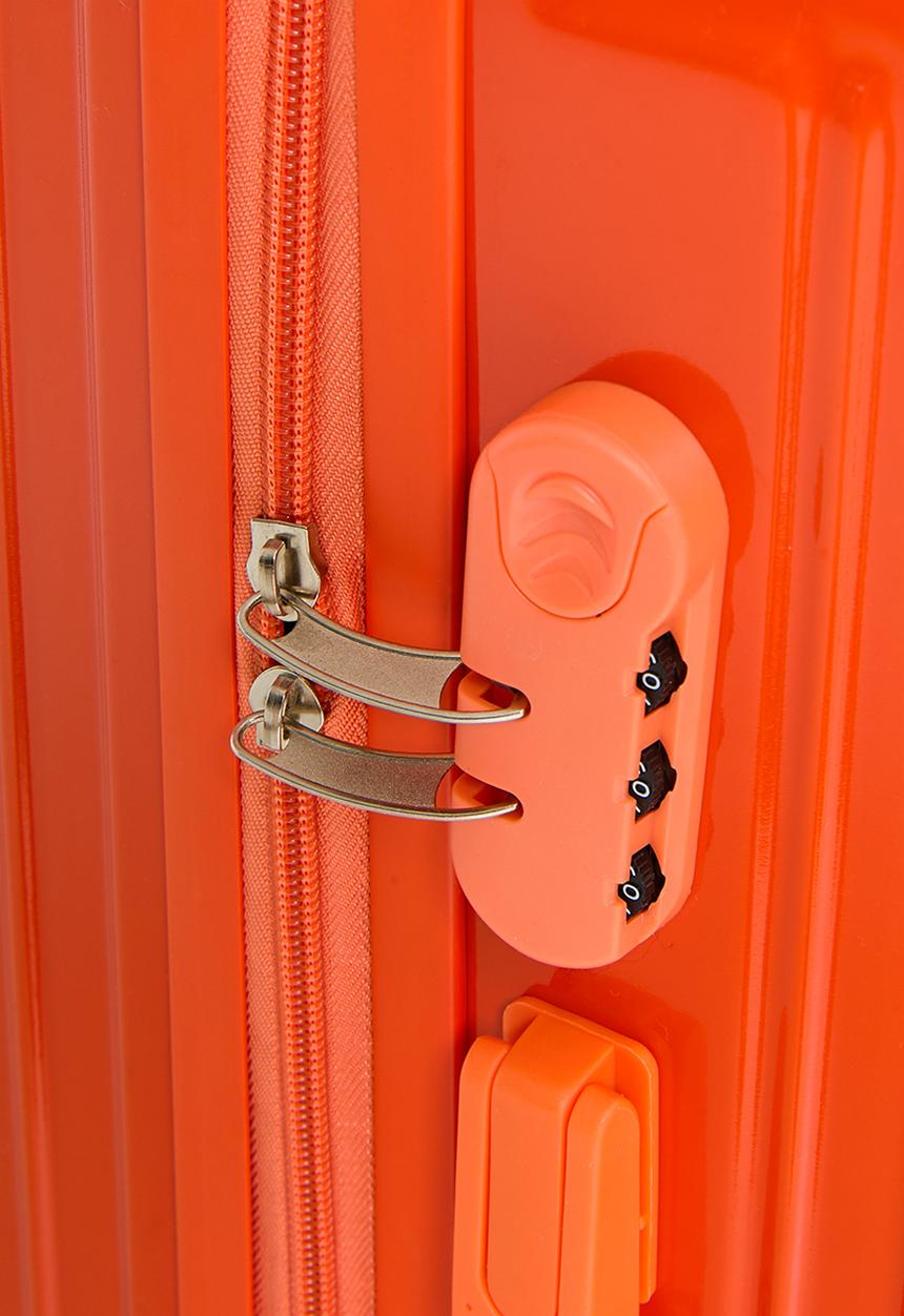 Pop Candy - Ribbed trolley bag - vibrant orange
