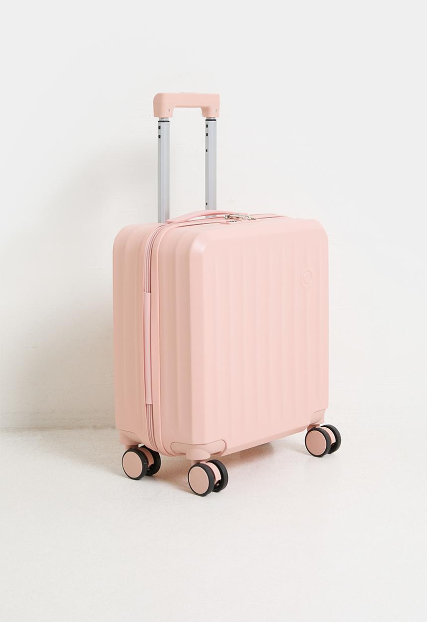 Pop Candy - Cabin ribbed trolley bag - blush pink