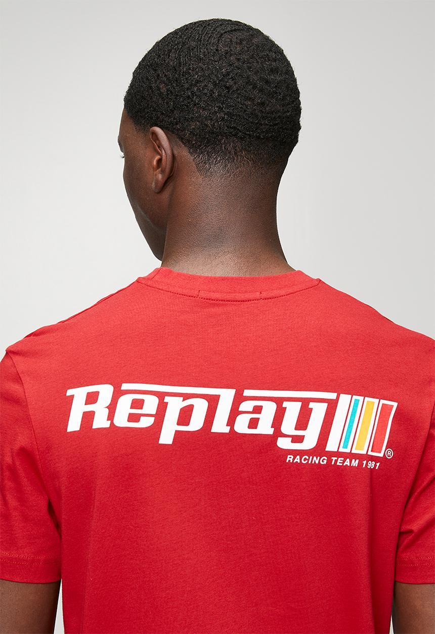 Replay - Logo Graphic T-Shirt - Red