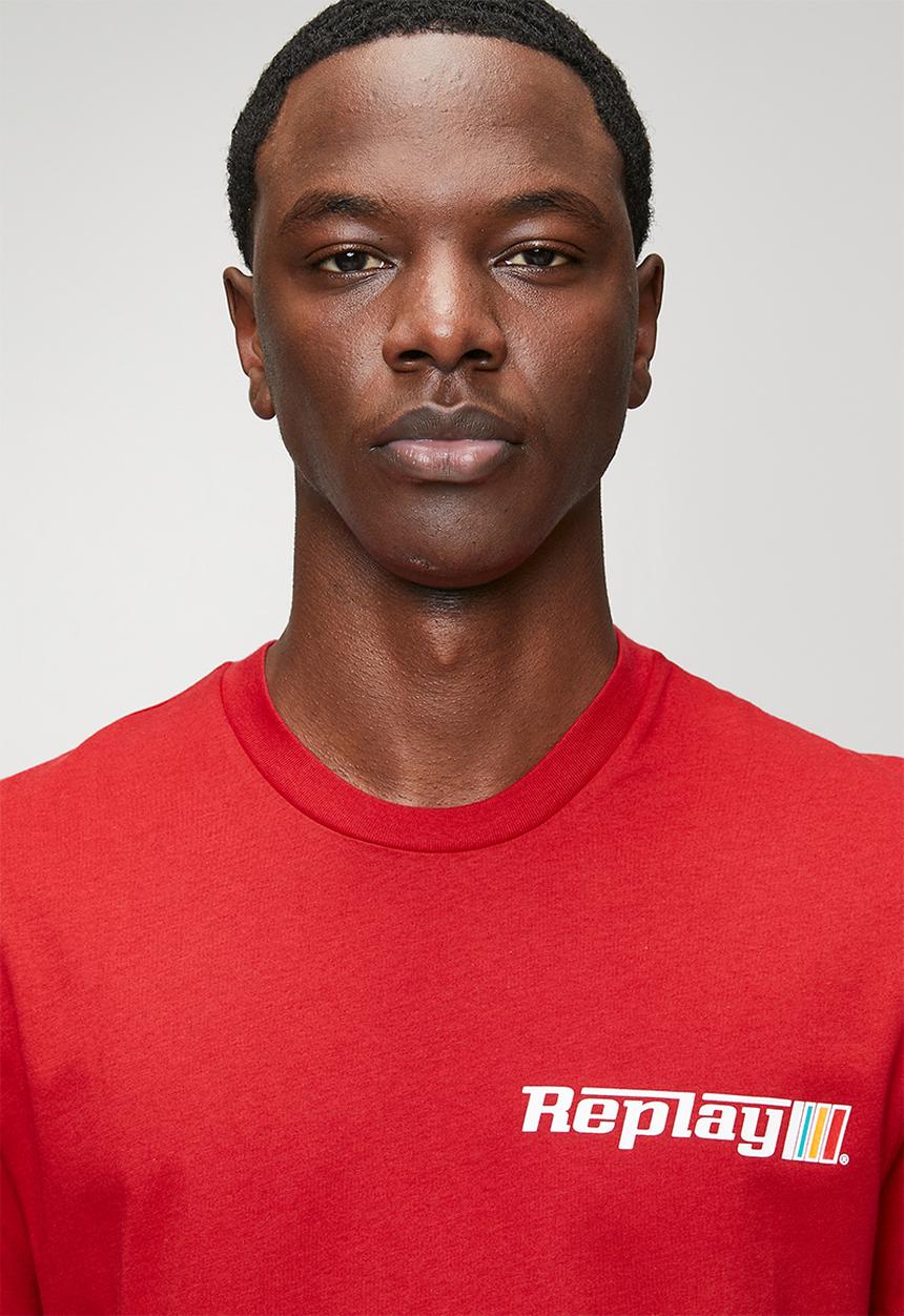 Replay - Logo Graphic T-Shirt - Red