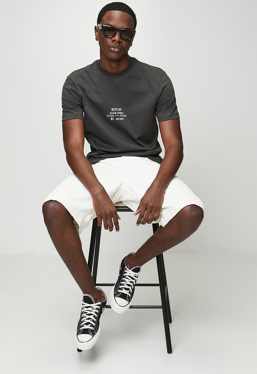 Replay - Heavy Cotton Denim Goods T-shirt - Iron