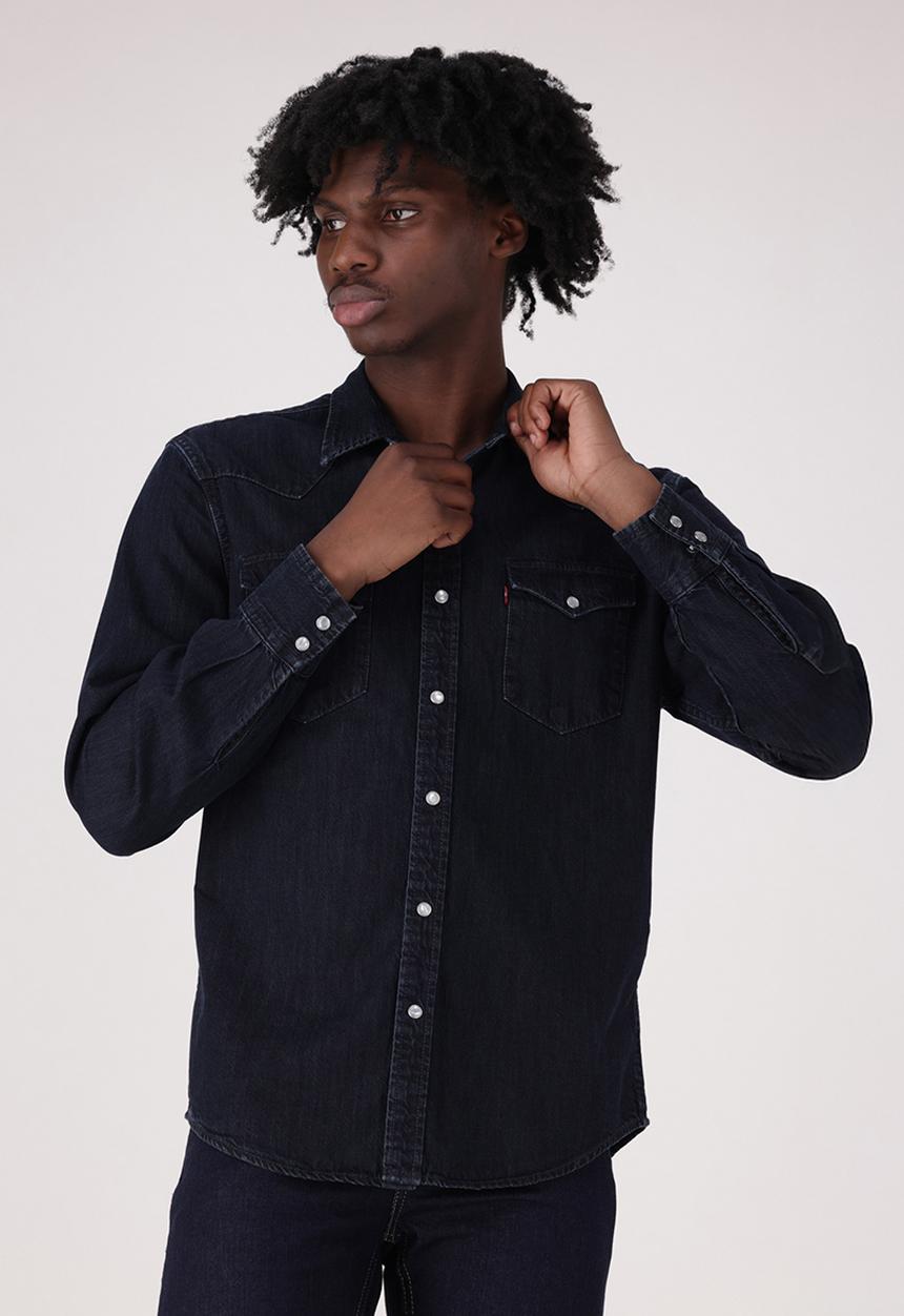 Levi’s® - Classic western standard denim shit - webster blue blk overdye