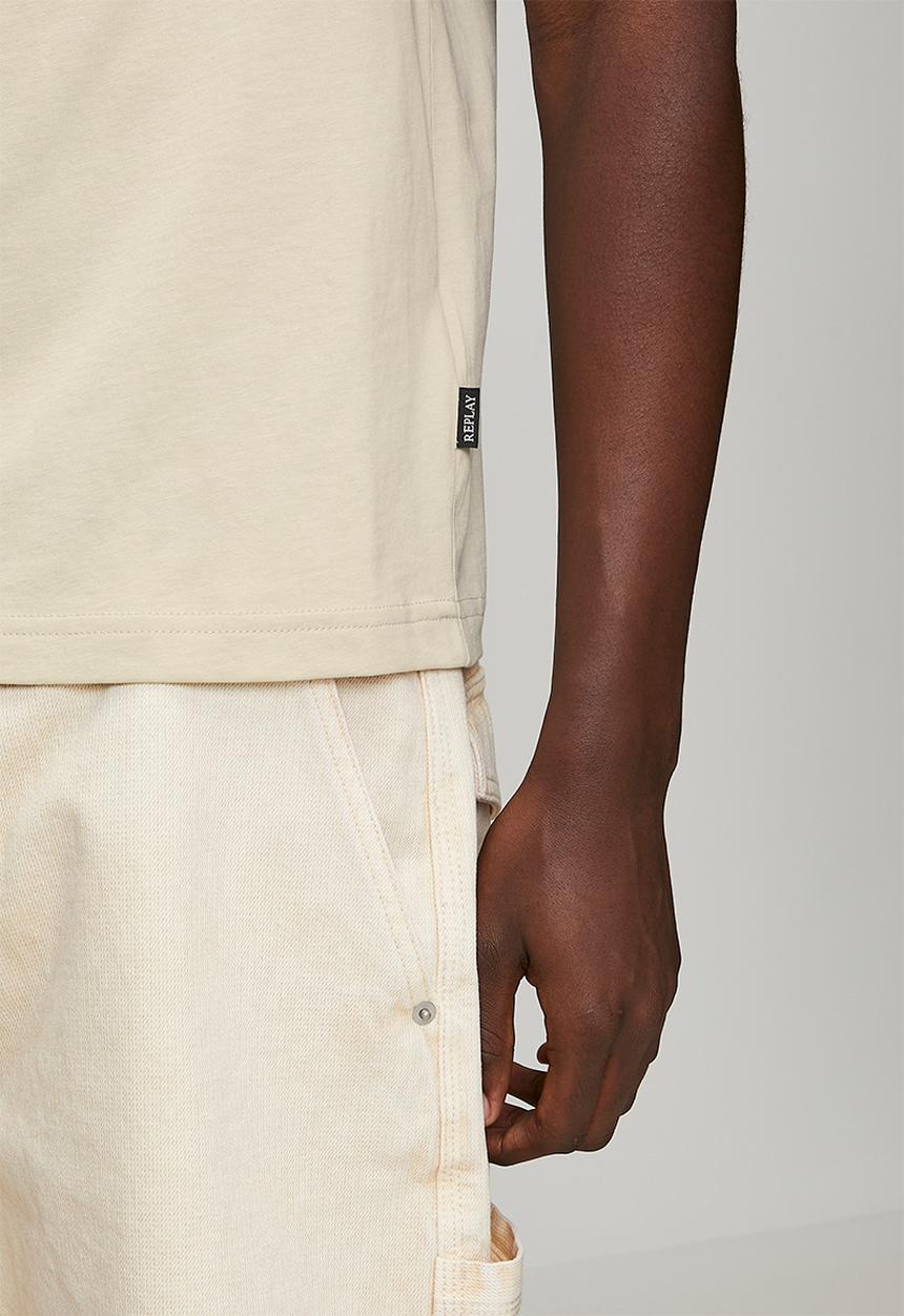 Replay - Miami Print T-Shirt - Bone