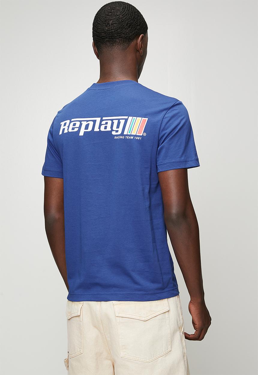 Replay - Logo Graphic T-Shirt - Blue