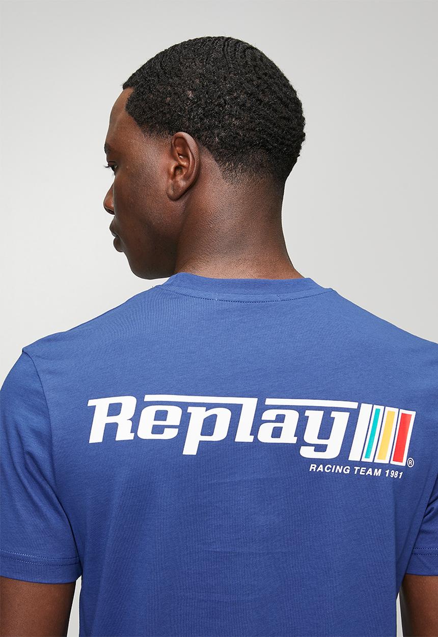 Replay - Logo Graphic T-Shirt - Blue