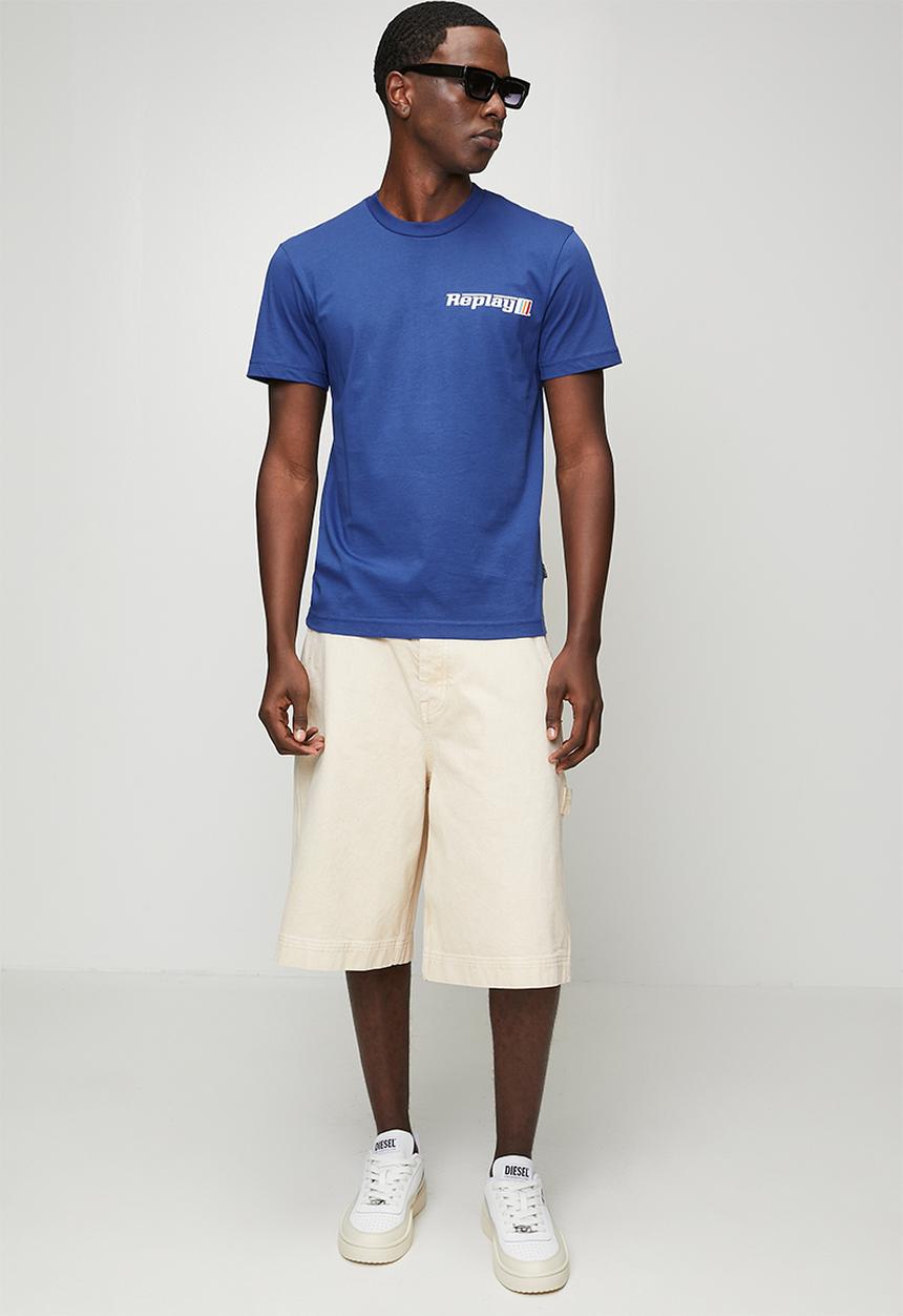 Replay - Logo Graphic T-Shirt - Blue