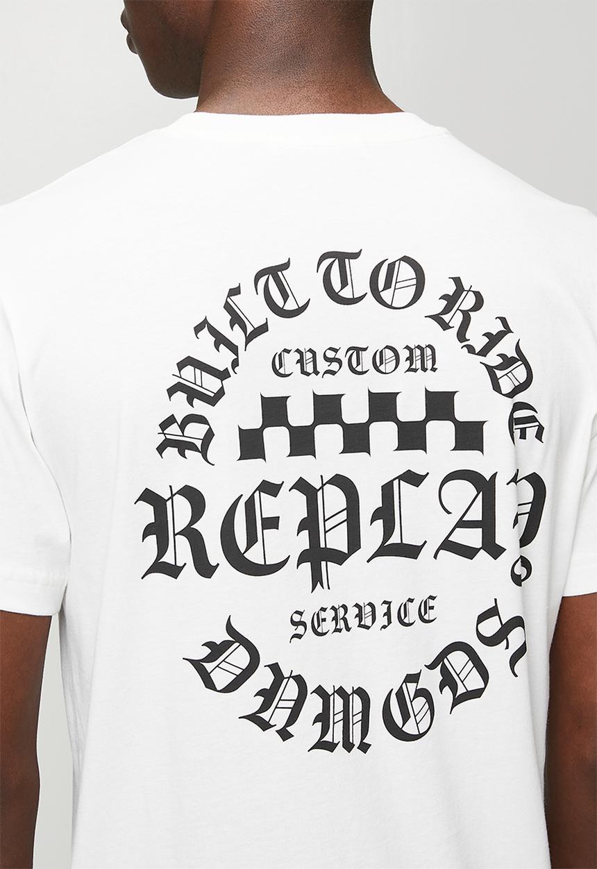 Replay - BASIC JERSEY 30/1 - NATURAL WHITE.
