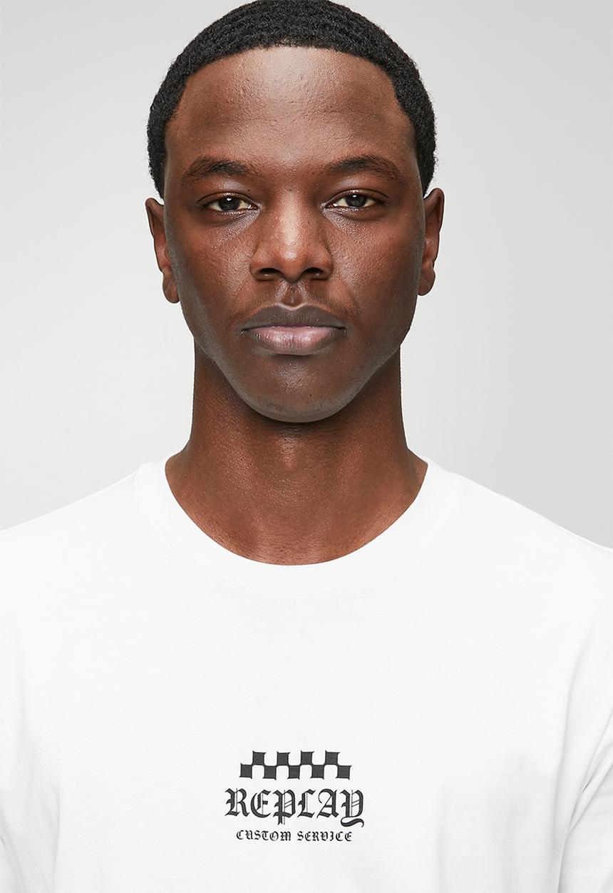 Replay - BASIC JERSEY 30/1 - NATURAL WHITE.