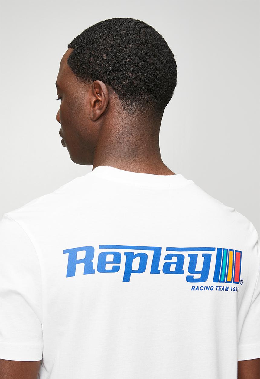 Replay - Logo Graphic T-Shirt - Natural White
