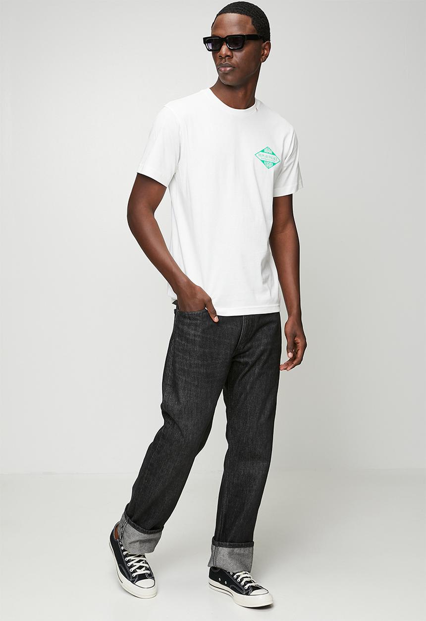 Replay - Miami Print T-Shirt - White
