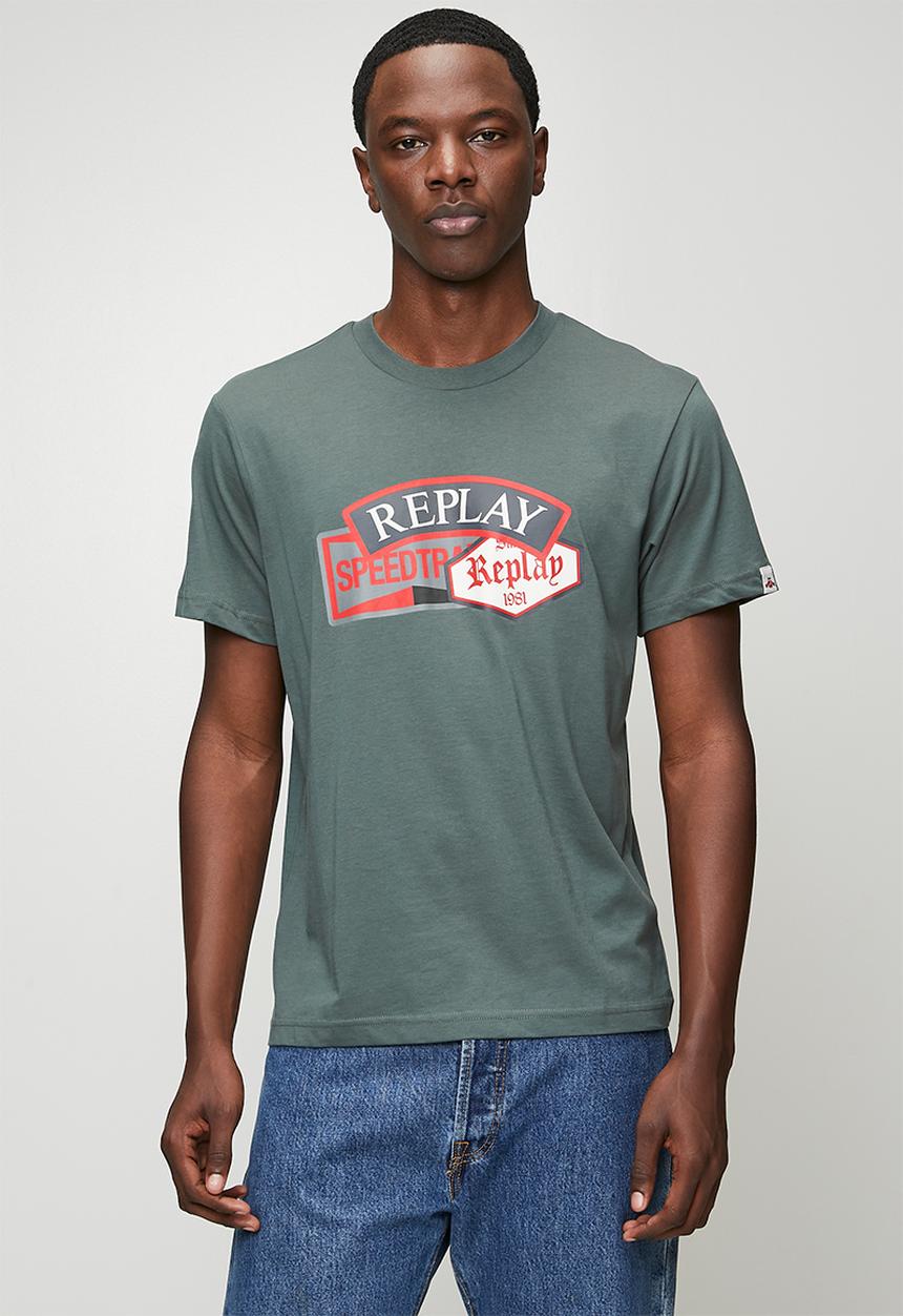 Replay - Speed Badge T-shirt - Aviator Green