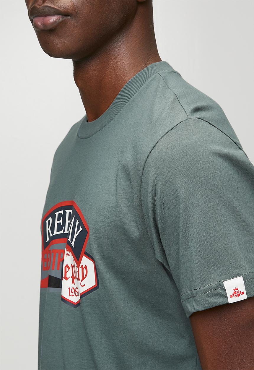 Replay - Speed Badge T-shirt - Aviator Green