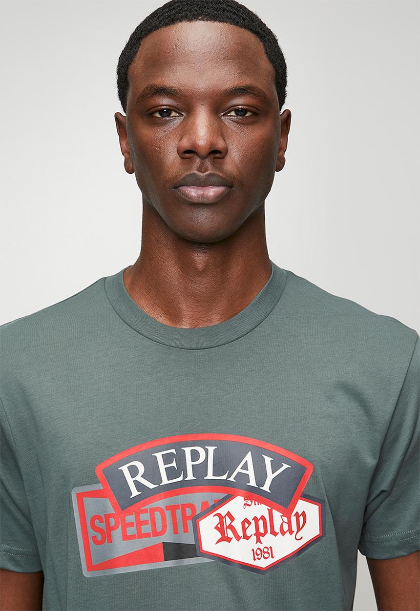 Replay - Speed Badge T-shirt - Aviator Green