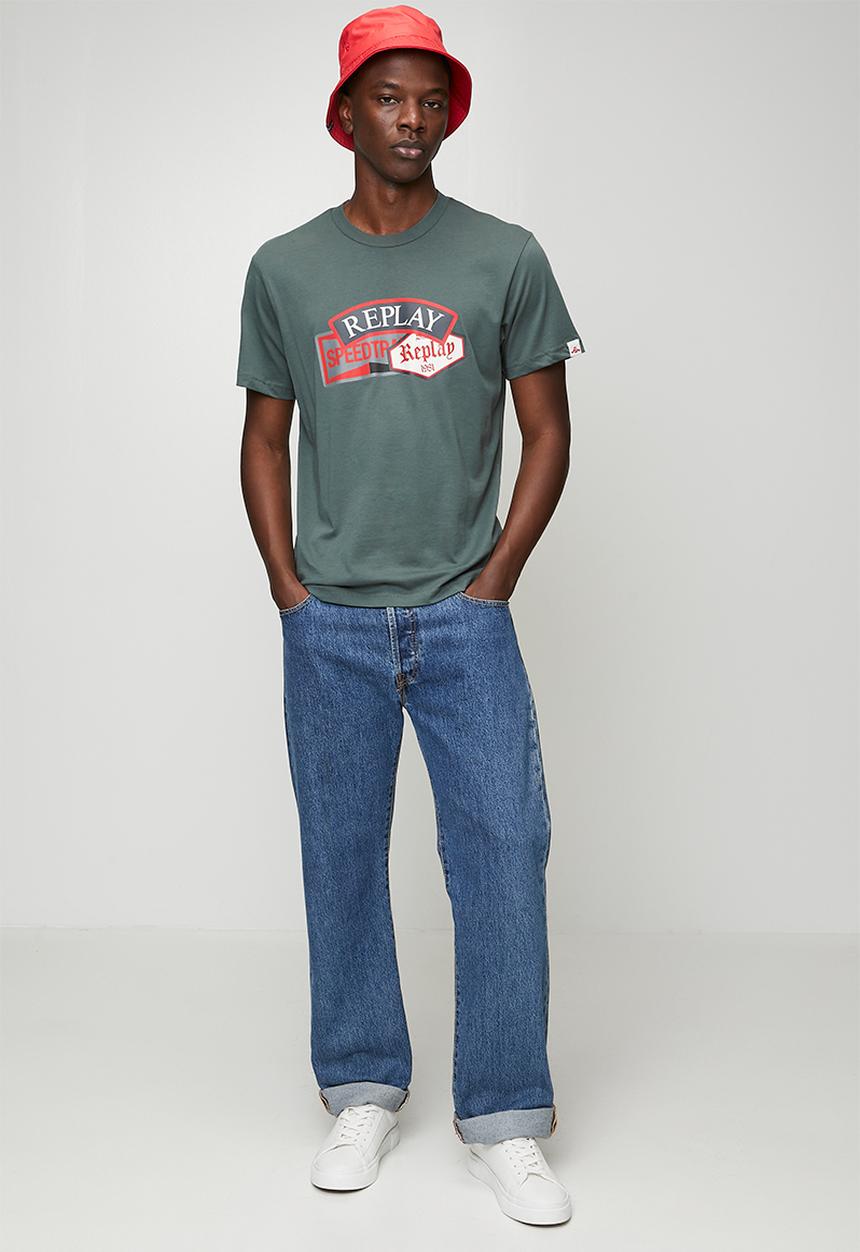 Replay - Speed Badge T-shirt - Aviator Green