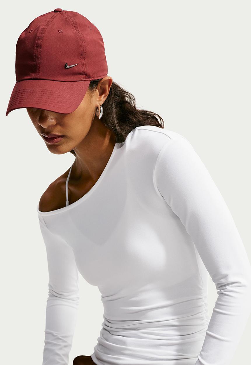 Nike - W Nk Long-Sleeve Fitted Top - White