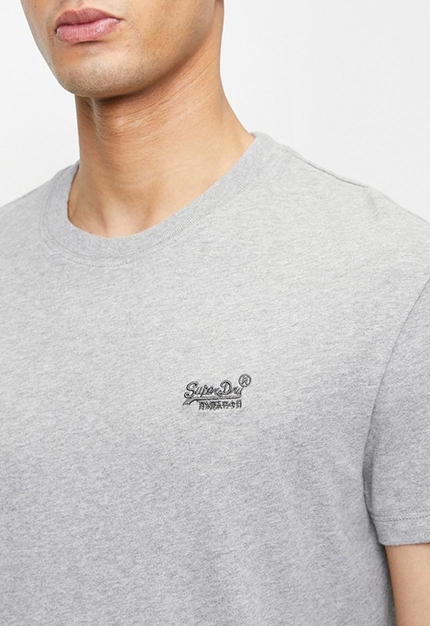 Superdry. - Essential logo emb tee - grey 