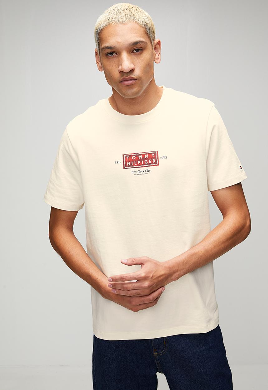Tommy Hilfiger - Heritage Label T-shirt - Ivory Petal