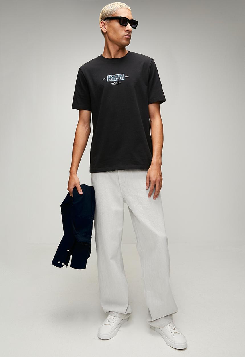 Tommy Hilfiger - Heritage Label T-shirt - Black