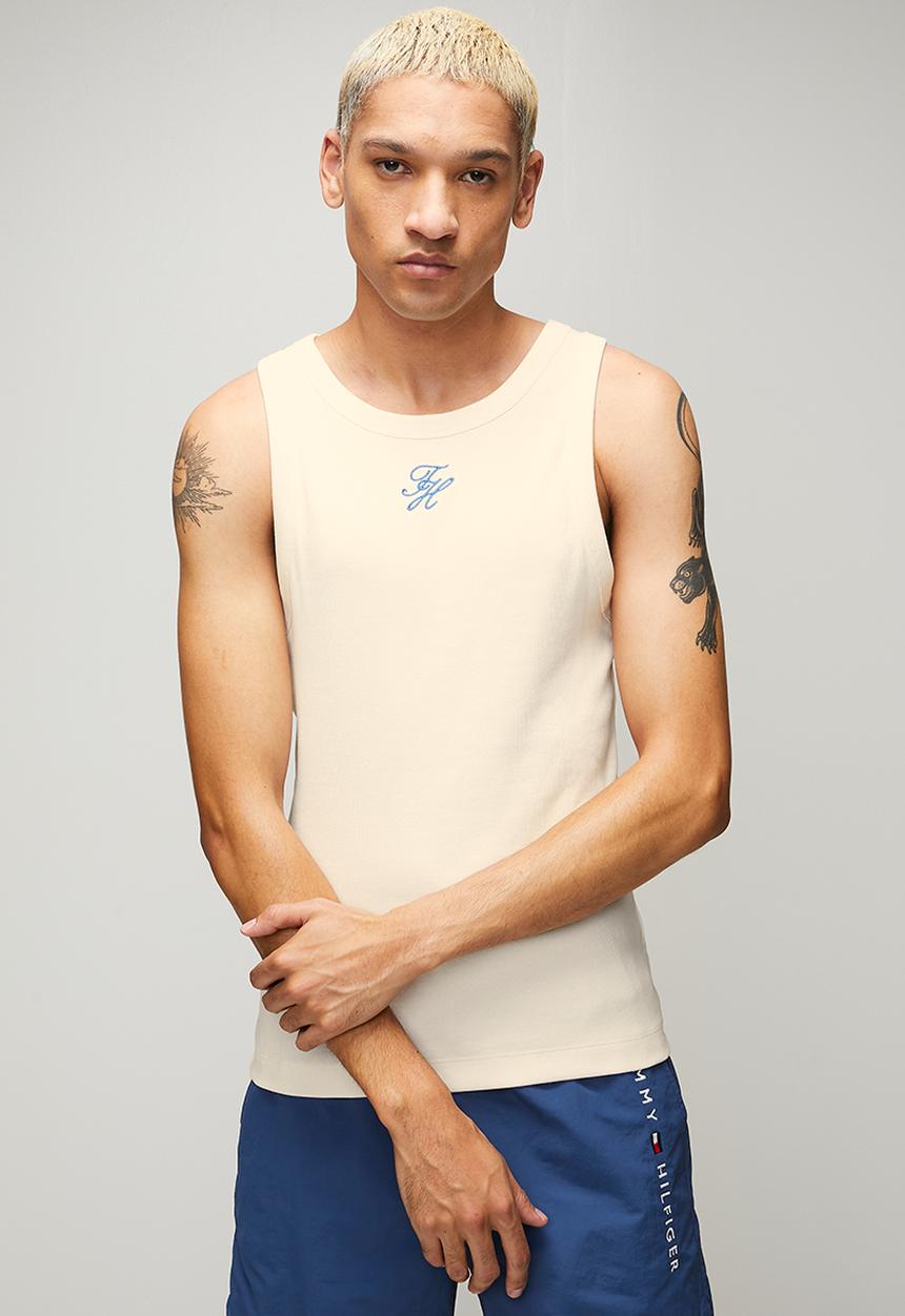 Tommy Hilfiger - RIB TANK, Z00-Ivory Petal