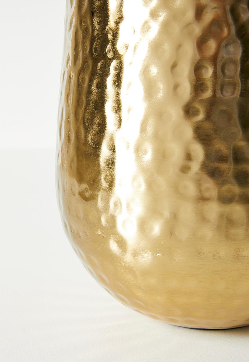 Sixth Floor - Textured Iron Planter - Gold