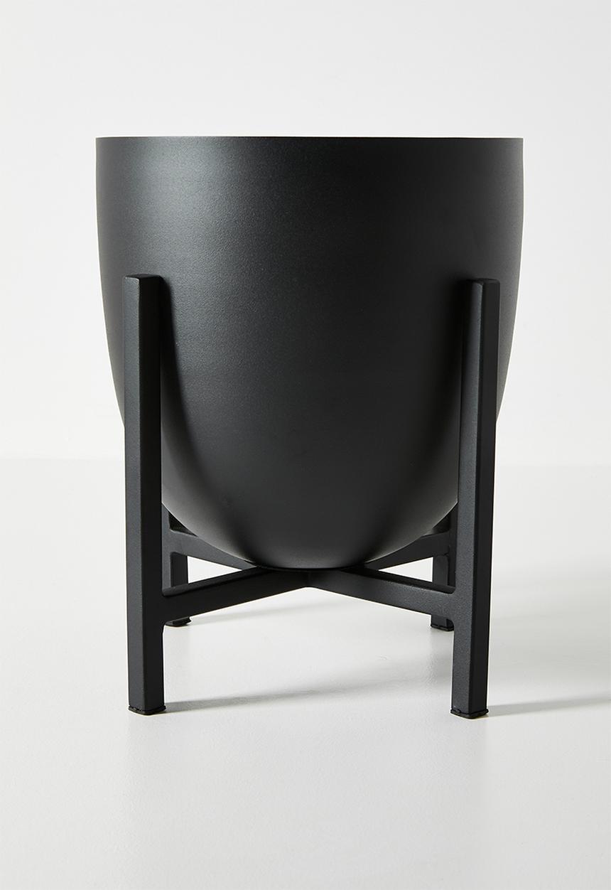 Sixth Floor - Standing Iron Planter -  Black