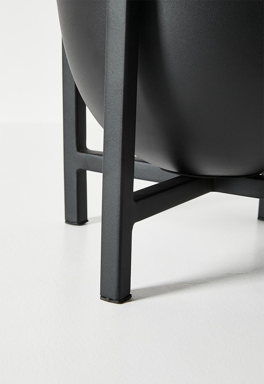 Sixth Floor - Standing Iron Planter -  Black