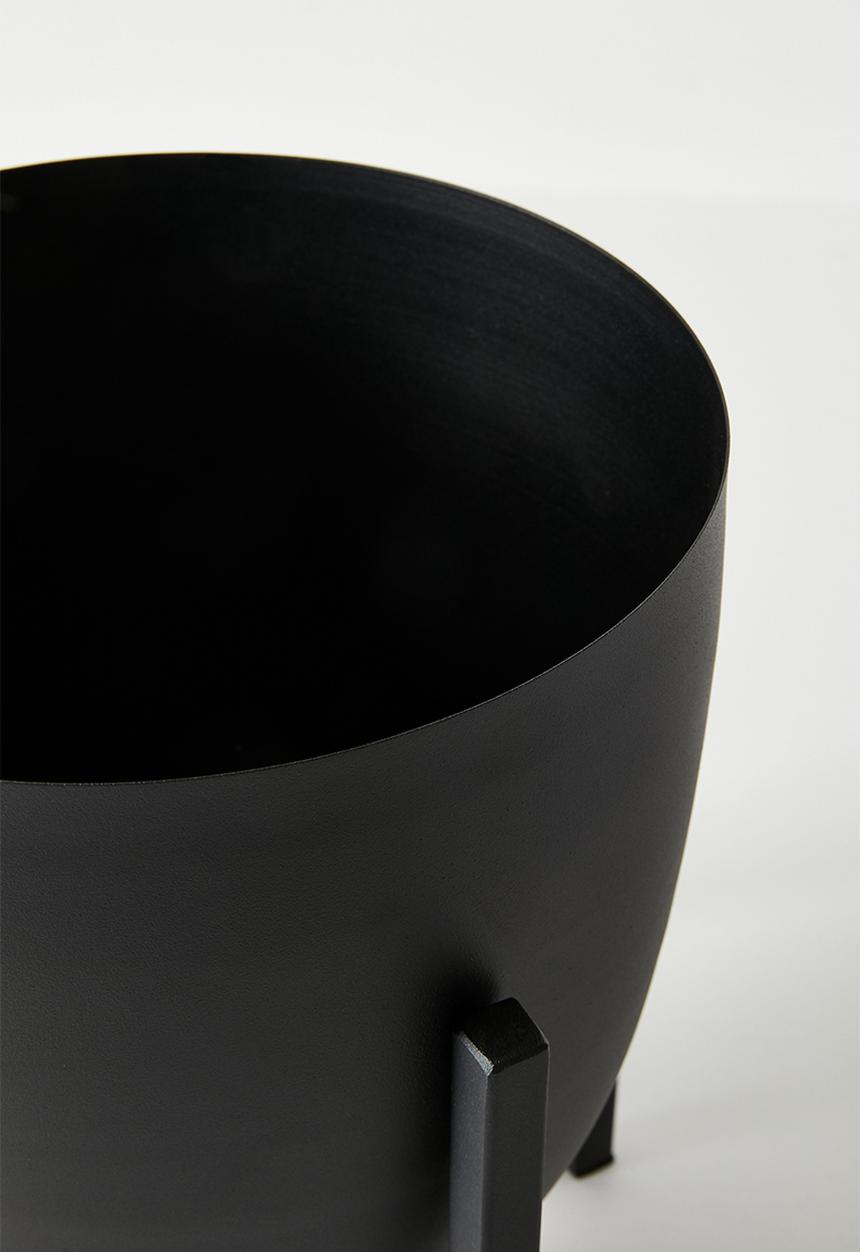 Sixth Floor - Standing Iron Planter -  Black
