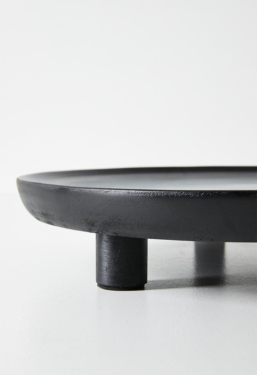 Sixth Floor - Wooden Standing Tray - Black
