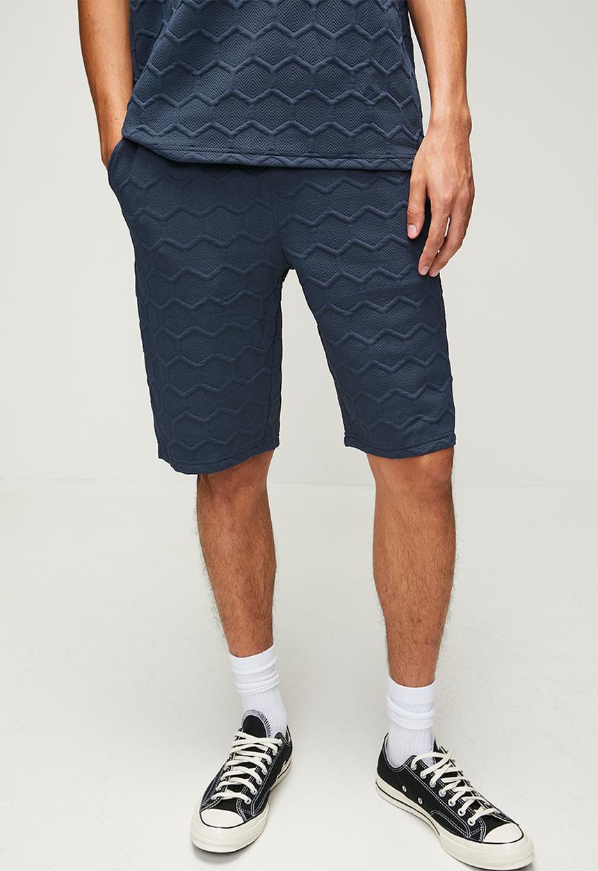 SOVIET - Side Pocket Fashion Track Short-Midnight