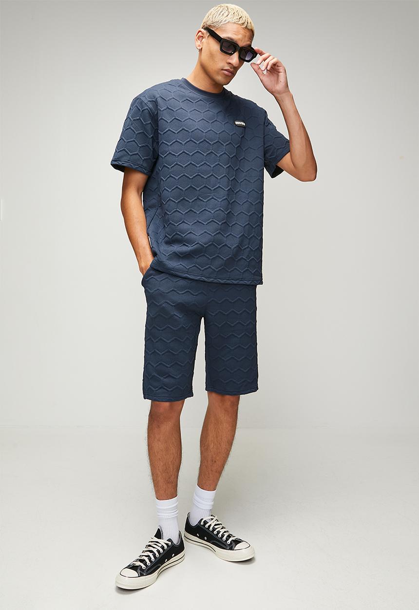 SOVIET - Side Pocket Fashion Track Short-Midnight