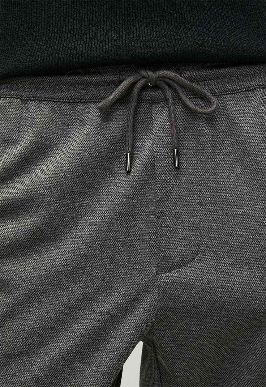 Only & Sons - Onslinus Dobby Stretch Pants - Dark Grey Melange