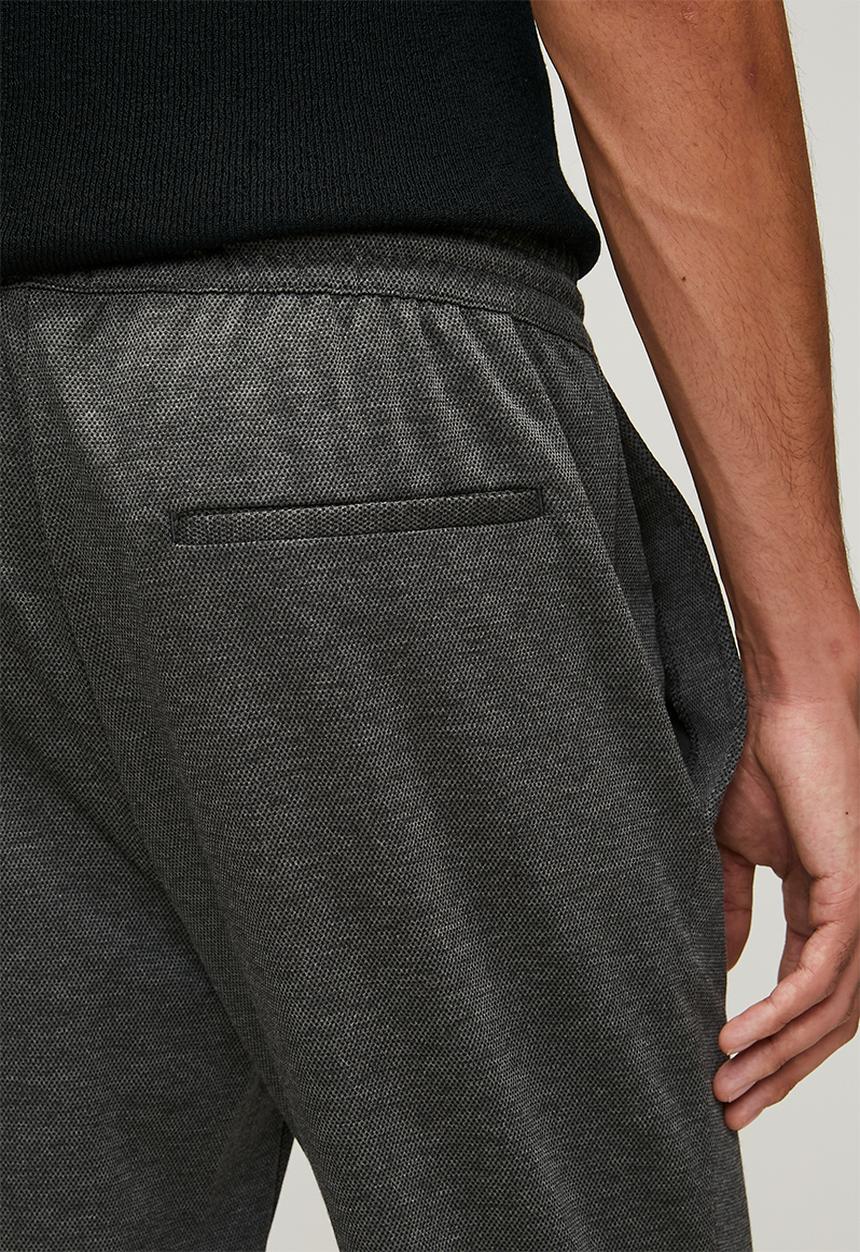 Only & Sons - Onslinus Dobby Stretch Pants - Dark Grey Melange