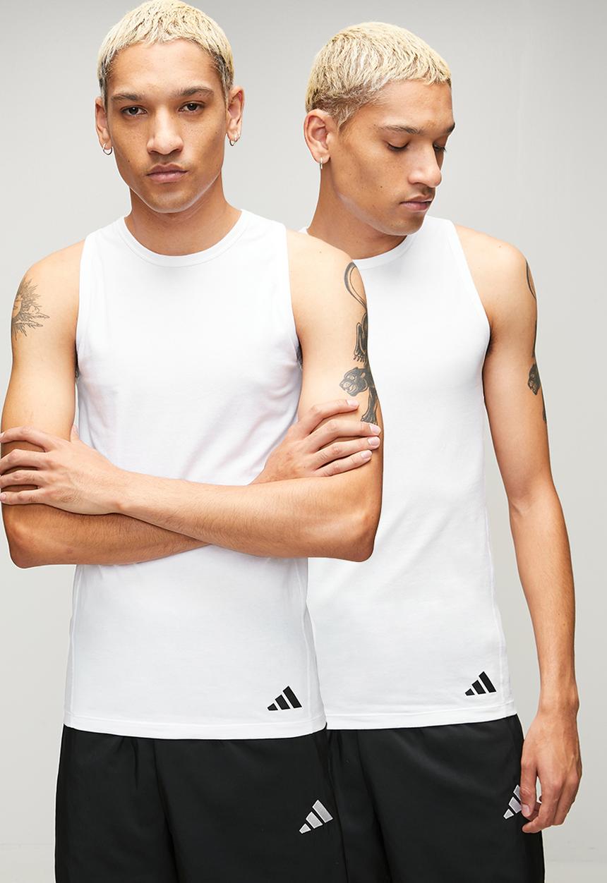 adidas Performance - AFC 2PK Ergonomic Tank Top - white