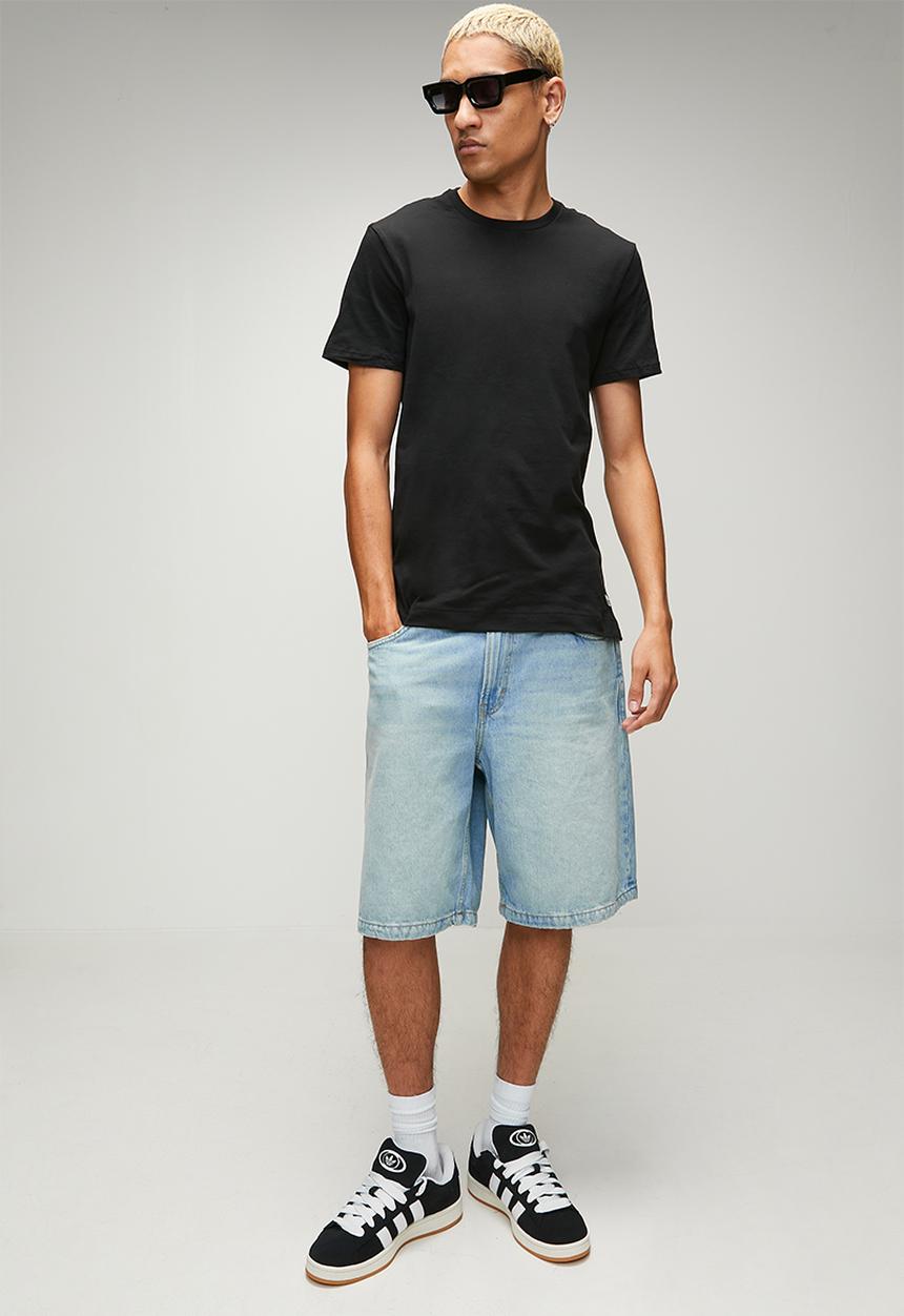 adidas Originals - Originals Core Cotton 2PK Loose Fit Tee - black & grey