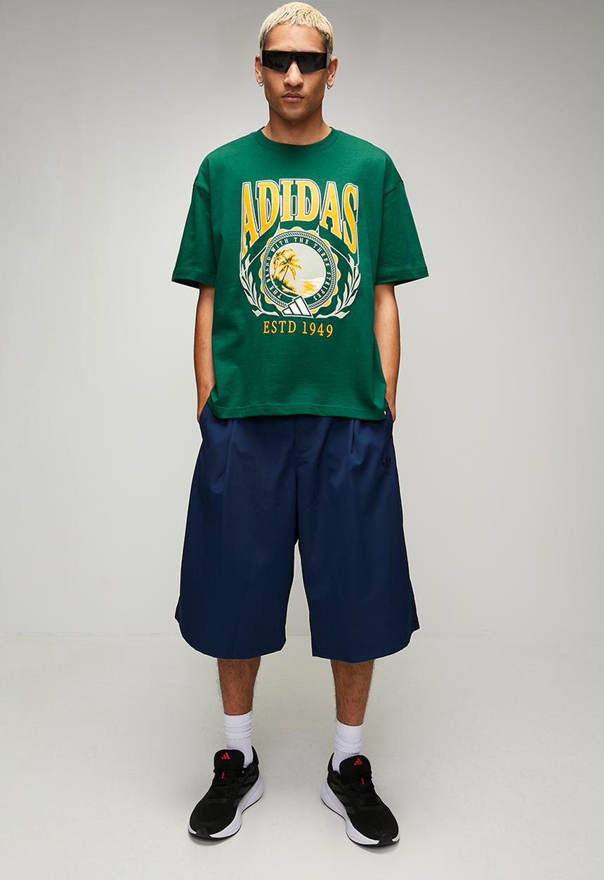 adidas Performance - Varsity Crest Tee - Collegiate green