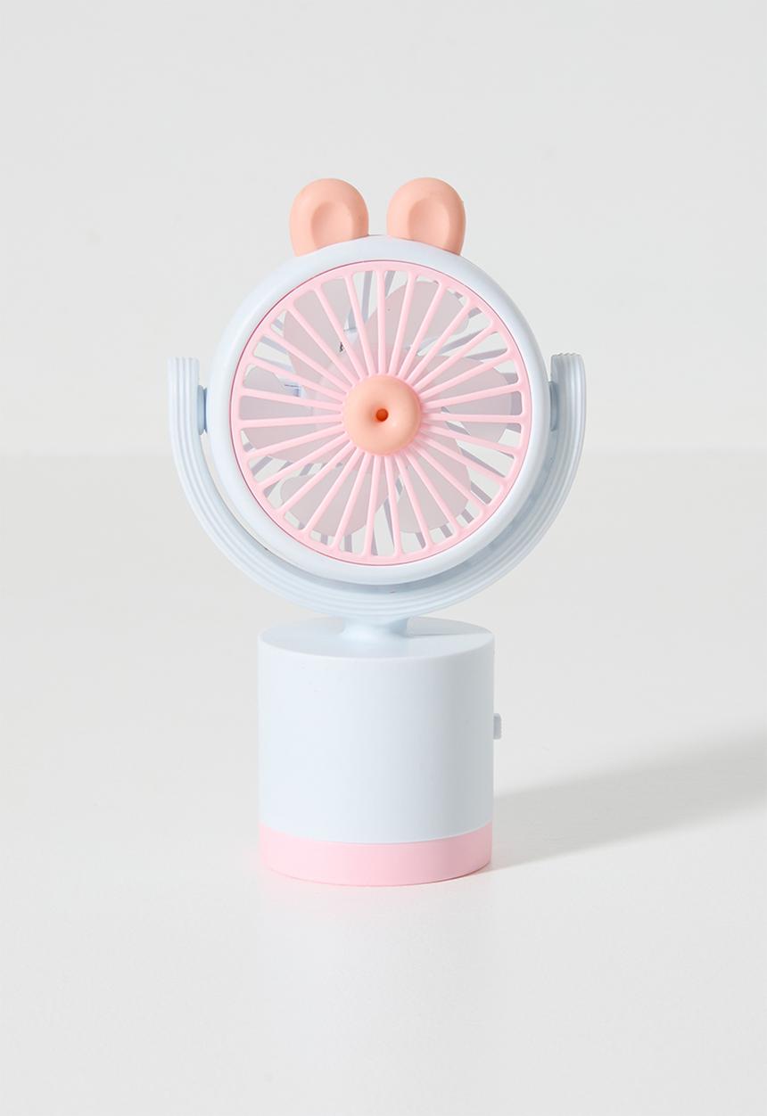 Pop Candy - Animal ear handheld fan - lt blue & pink
